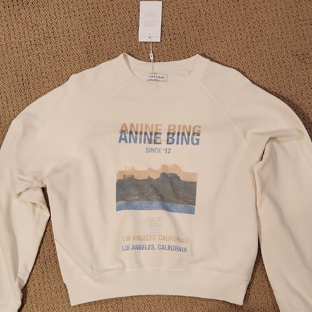 Anine Bing Off-White Los Angeles Sweatshirt